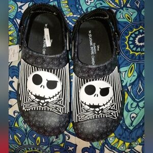Disney Black and White Jack Skellington Clogs
